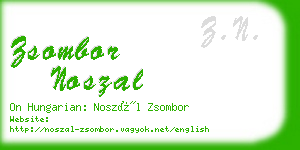 zsombor noszal business card